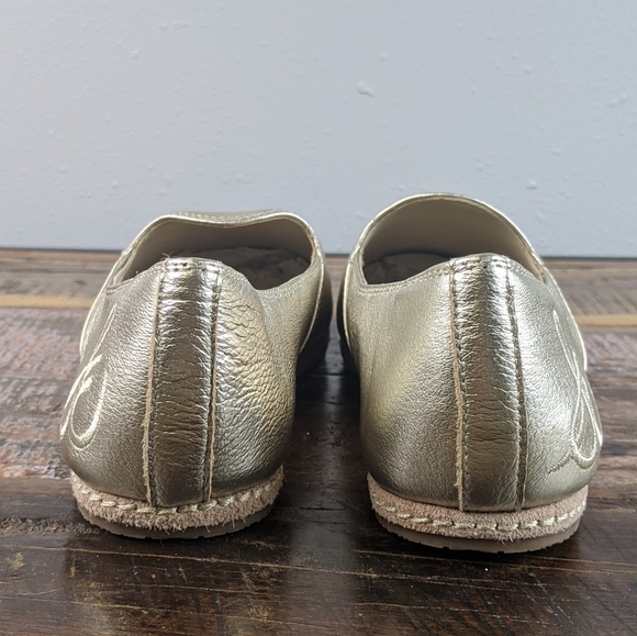 Sam Edelman Everie Gold Slip on Loafer Size 7.5 - Picture 5 of 13